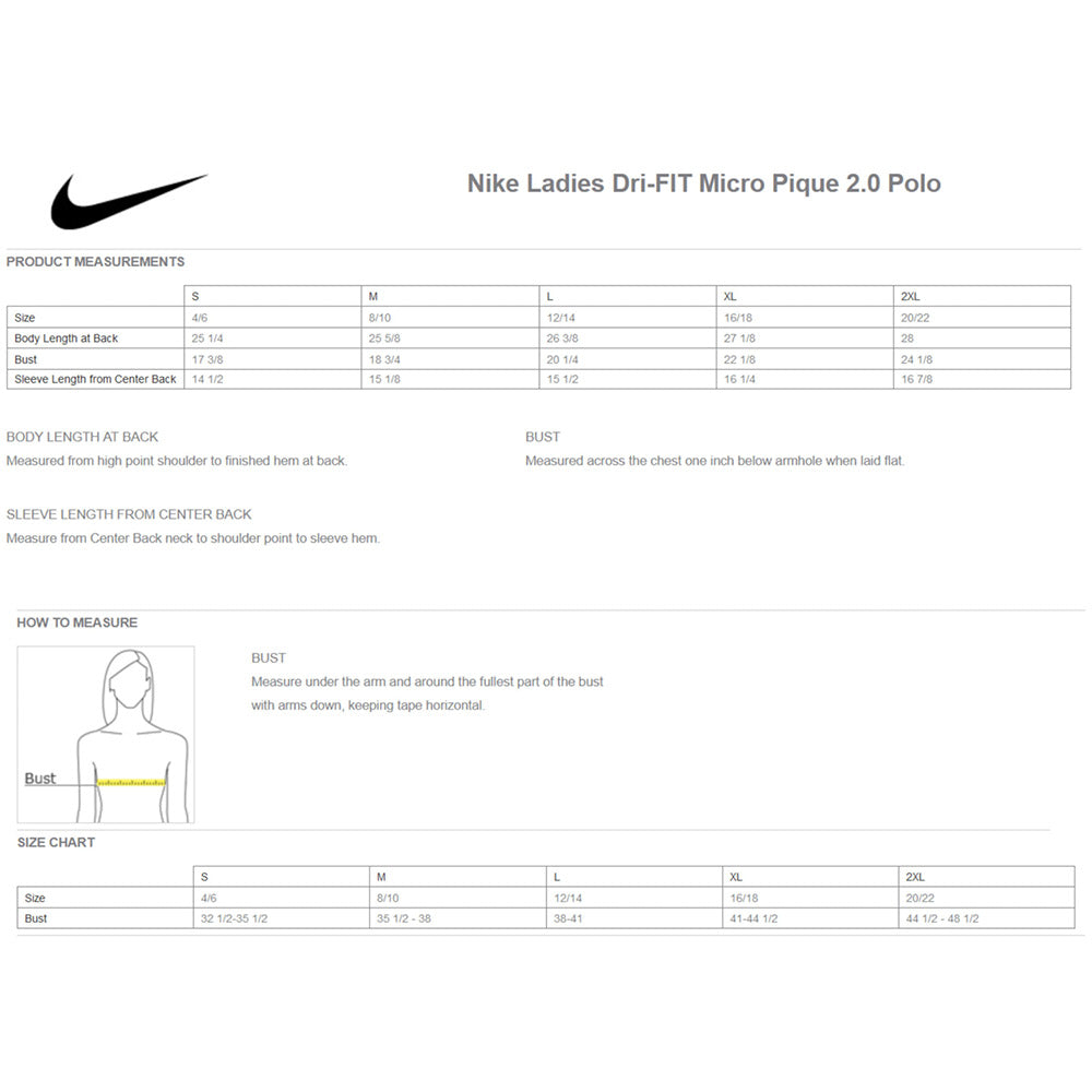 Nike Dri-FIT Micro Ladies Pique 2.0 Polo - Ladies