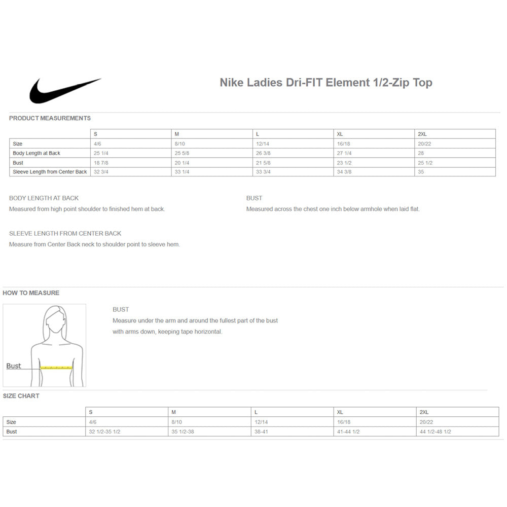 Nike Dri-FIT Element Ladies 1/2 Zip Top - Police